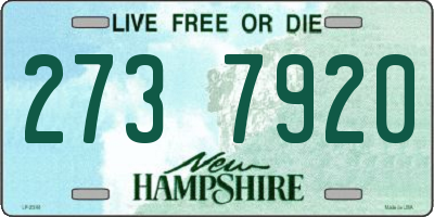 NH license plate 2737920