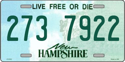 NH license plate 2737922