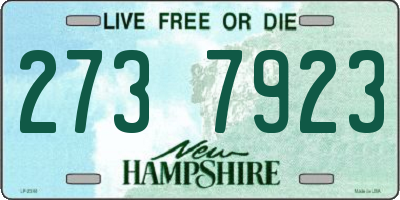 NH license plate 2737923