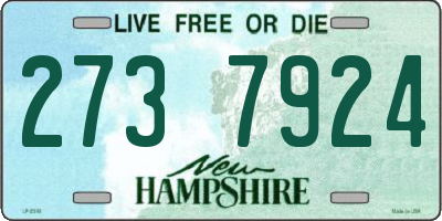 NH license plate 2737924
