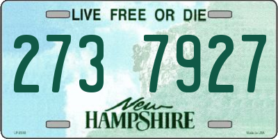 NH license plate 2737927