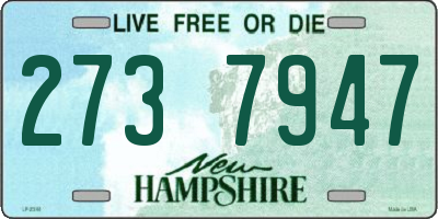 NH license plate 2737947
