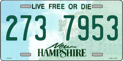 NH license plate 2737953