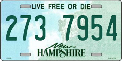NH license plate 2737954
