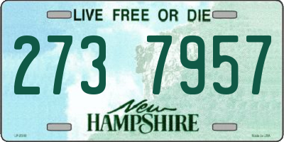 NH license plate 2737957