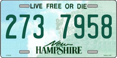 NH license plate 2737958
