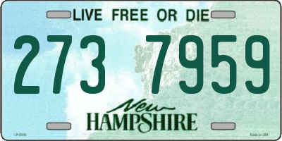 NH license plate 2737959