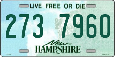 NH license plate 2737960