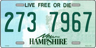 NH license plate 2737967