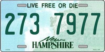 NH license plate 2737977