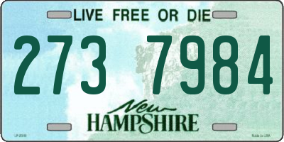 NH license plate 2737984