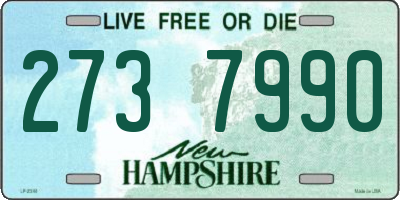 NH license plate 2737990