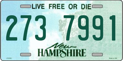 NH license plate 2737991