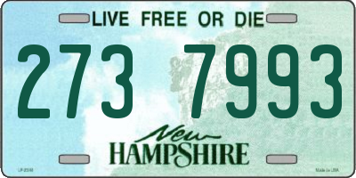 NH license plate 2737993