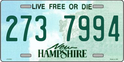 NH license plate 2737994