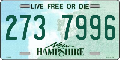 NH license plate 2737996
