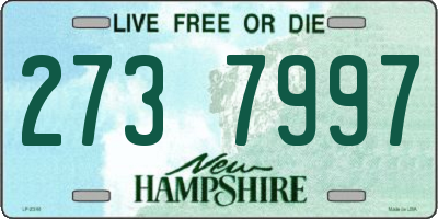 NH license plate 2737997