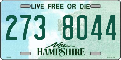NH license plate 2738044