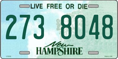 NH license plate 2738048