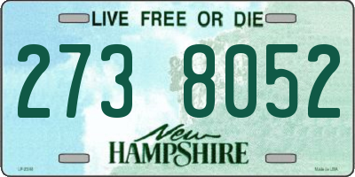 NH license plate 2738052