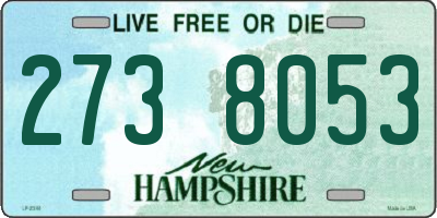 NH license plate 2738053