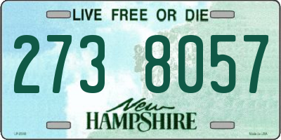 NH license plate 2738057