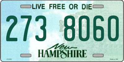 NH license plate 2738060