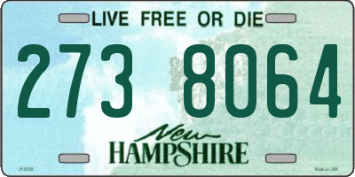 NH license plate 2738064