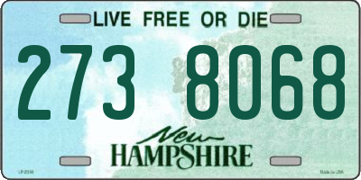 NH license plate 2738068