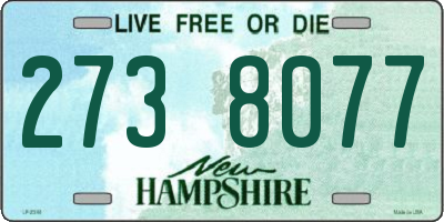 NH license plate 2738077