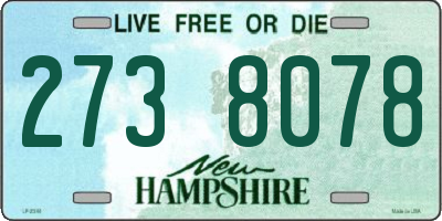 NH license plate 2738078