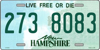 NH license plate 2738083