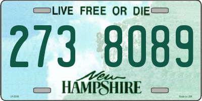NH license plate 2738089