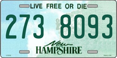 NH license plate 2738093