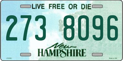 NH license plate 2738096