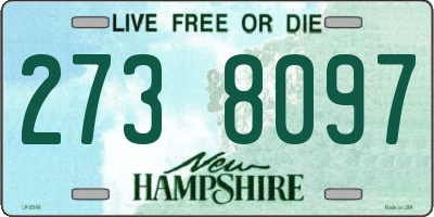 NH license plate 2738097