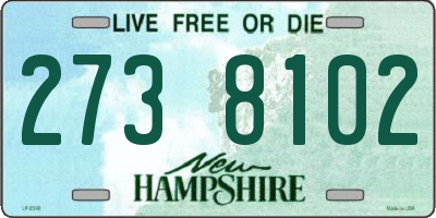 NH license plate 2738102