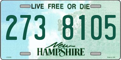 NH license plate 2738105