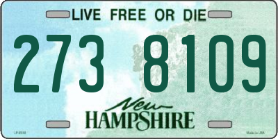 NH license plate 2738109