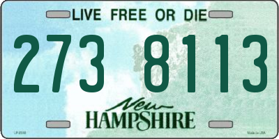 NH license plate 2738113