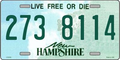 NH license plate 2738114