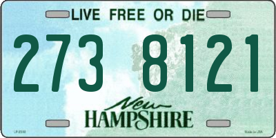 NH license plate 2738121