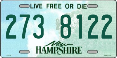 NH license plate 2738122