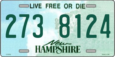 NH license plate 2738124