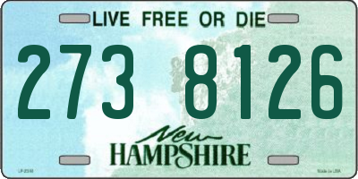 NH license plate 2738126