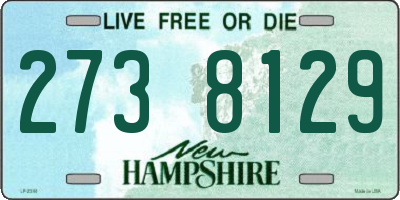 NH license plate 2738129