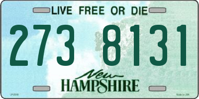 NH license plate 2738131