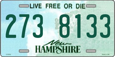 NH license plate 2738133