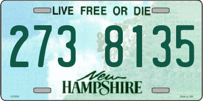 NH license plate 2738135