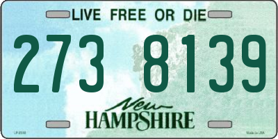 NH license plate 2738139